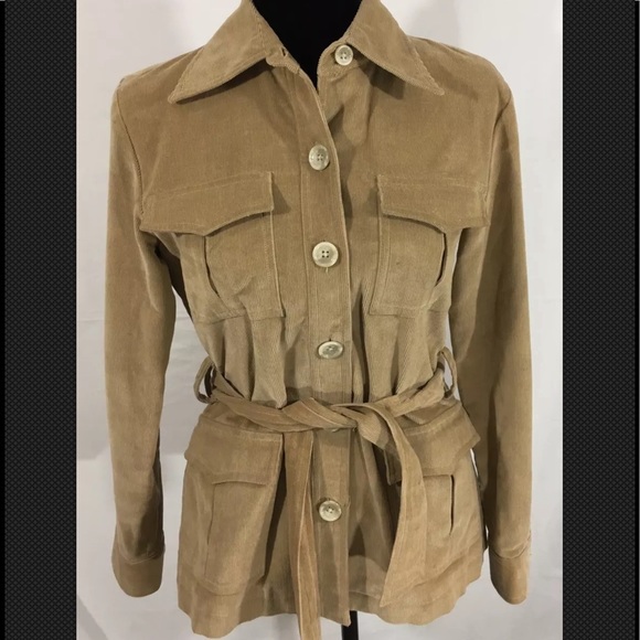 Banana Republic Jackets & Blazers - Banana Republic Beige Button Down Belted Jacket